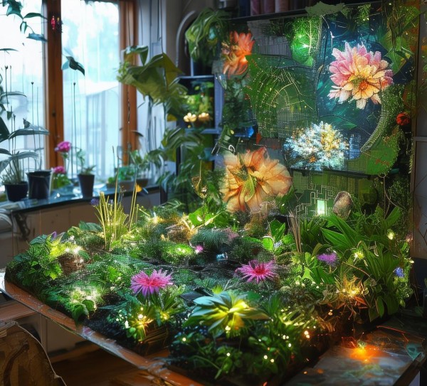 科技艺术，植物贴画手工创作的小秘密