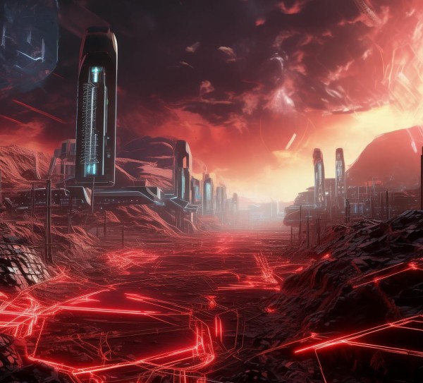 火星科技动态模板